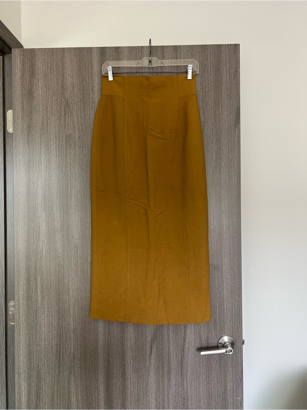 Ann Taylor Mustard Maxi Pencil Skirt